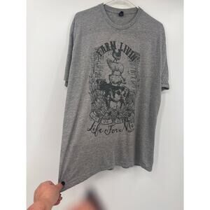 TULTEX "Farm Life Life For Me" XL Unisex T shirt Gray Cow Pig Sheep Chicken